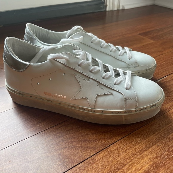 Golden Goose High-Star white leather sneaker, size 8 - Picture 2 of 4